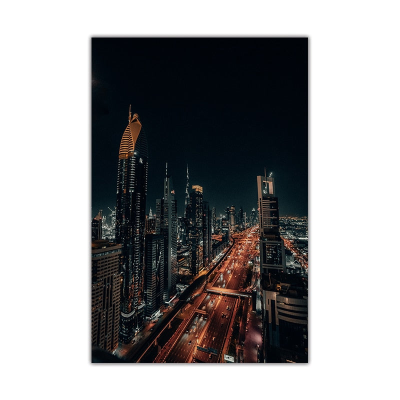 CORX Designs - Night Cities Skylines Canvas Art - Review