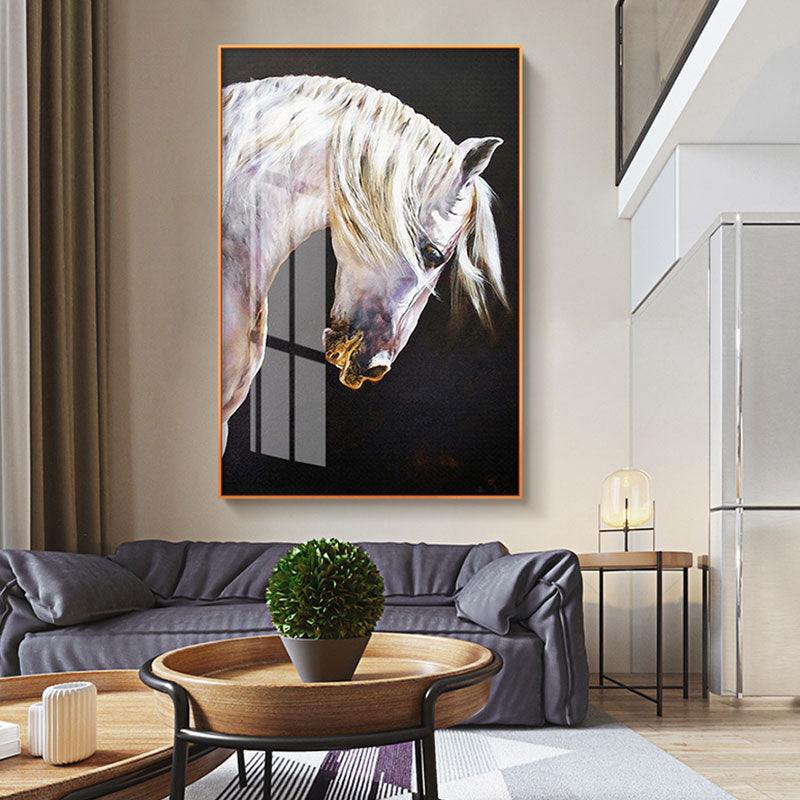 CORX Designs - Artistic White Horse Canvas Art - Review