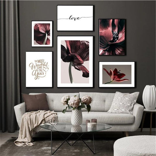 CORX Designs - Red Flower Peony Rose Canvas Art - Review