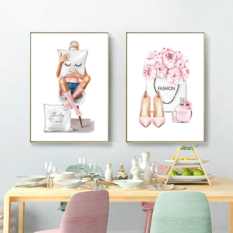 CORX Designs - Pink Fashion Wall Art Canvas - Review