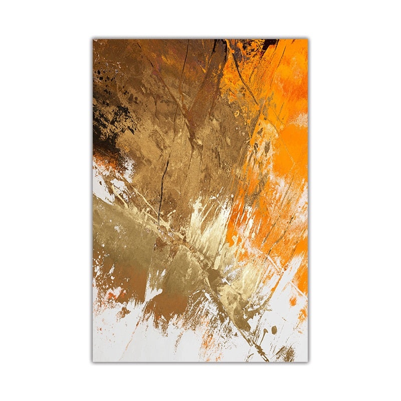 CORX Designs - Orange Red Paint Abstract Canvas Art - Review