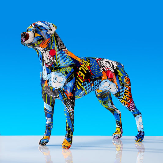 CORX Designs - Graffiti Rottweiler Resin Statue - Review