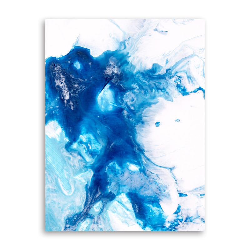 CORX Designs - Blue River Marble Gold Foil Canvas Art - Review