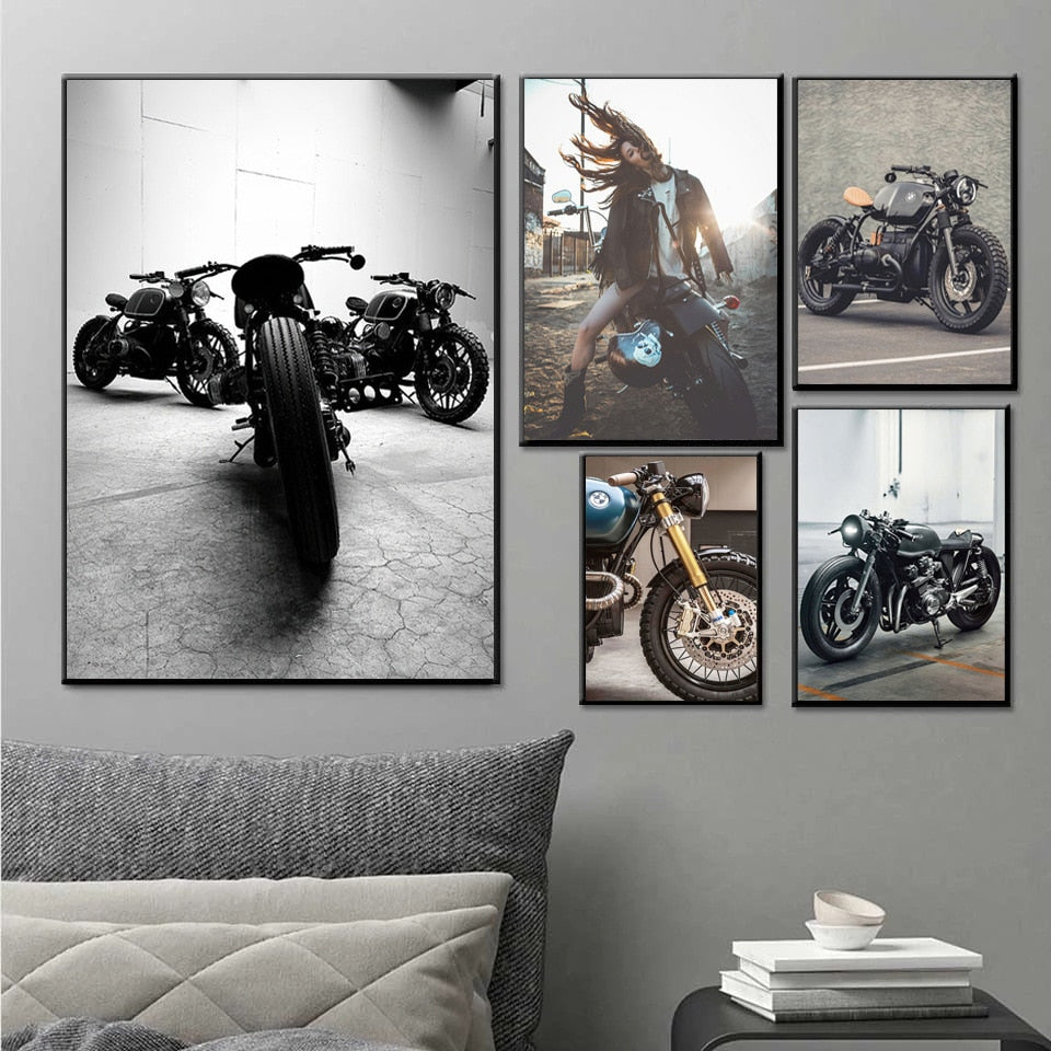CORX Designs - Cool Motorcycle Knight Locomotive Canvas Art - Review