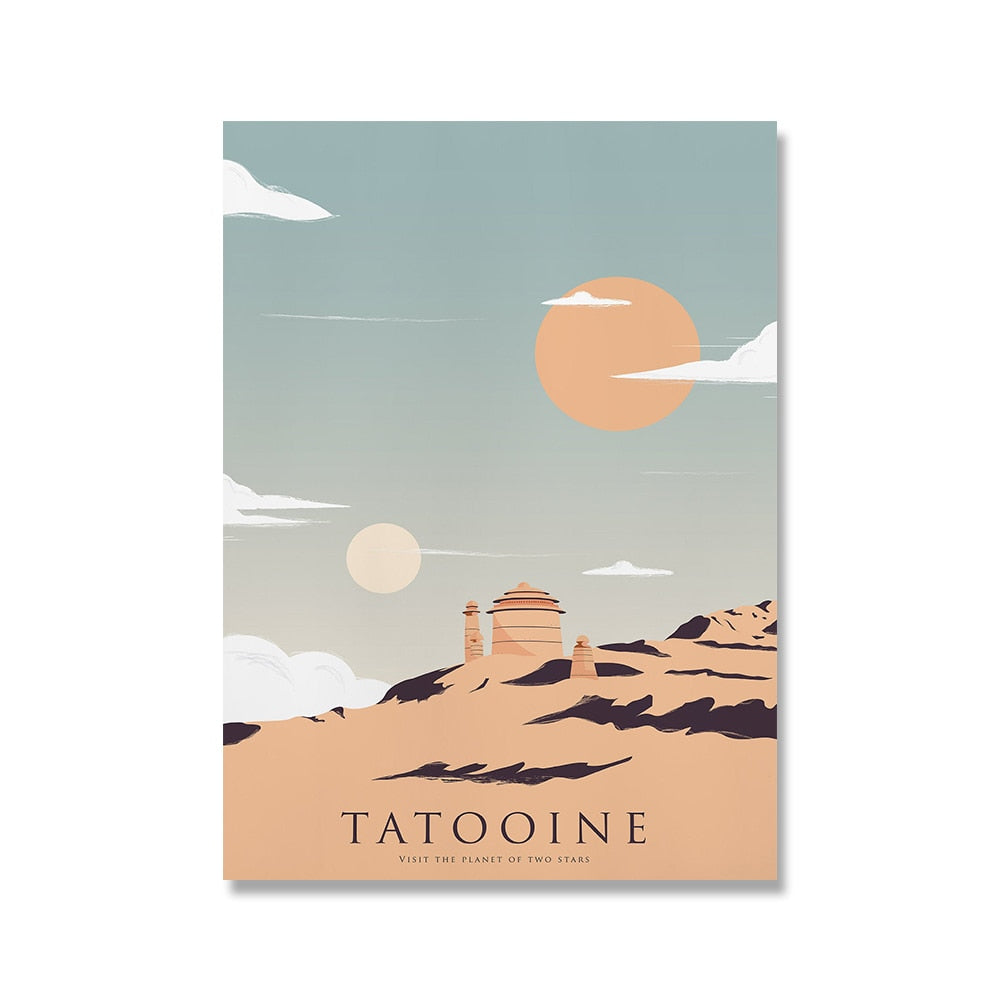 CORX Designs - Tatooine Hoth Endor Starwars Canvas Art - Review