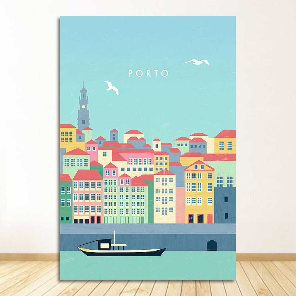 CORX Designs - Portugal Poster Canvas Art - Review