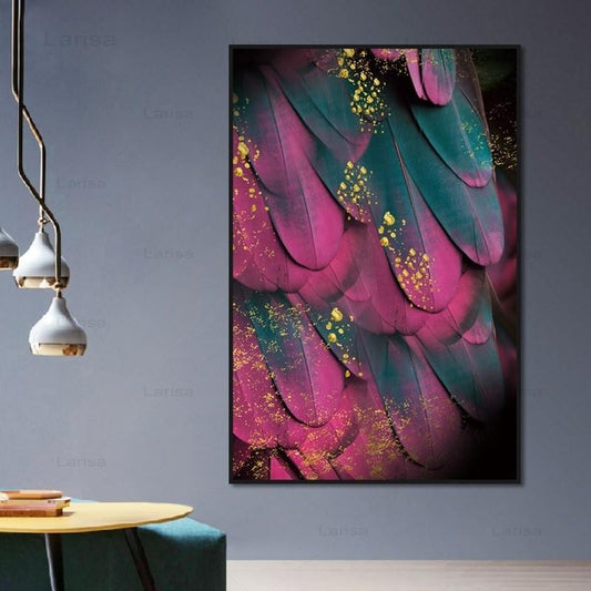 CORX Designs - Fuchsia Feather Canvas Art - Review