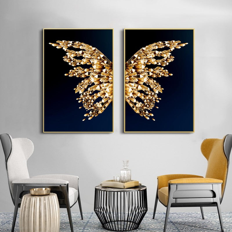 CORX Designs - Golden Butterfly Wings Canvas Art - Review