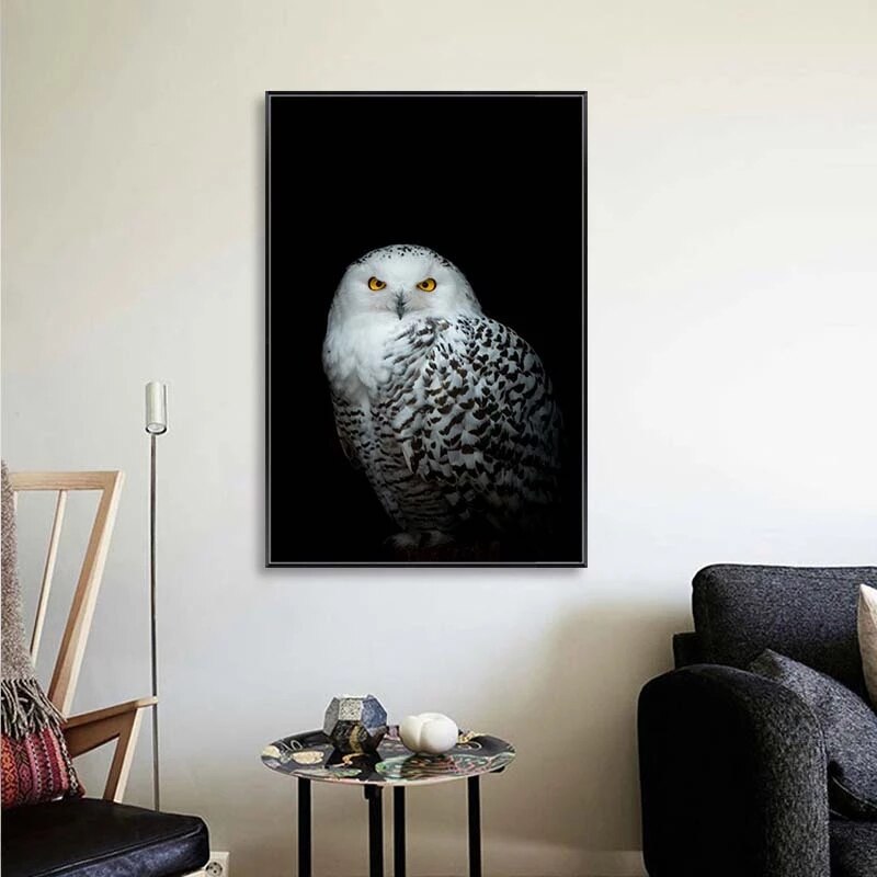 CORX Designs - Black and White Owl Canvas Art - Review
