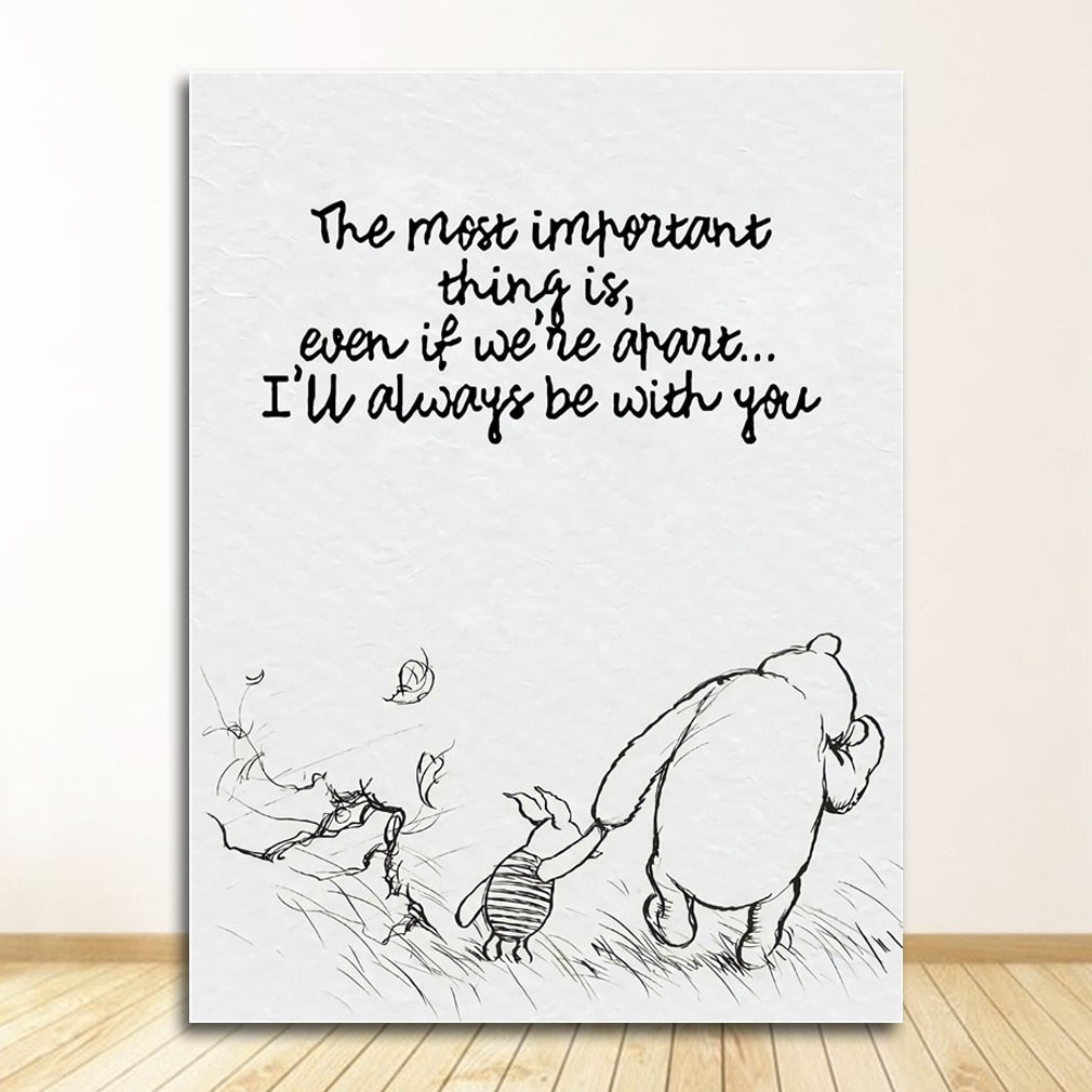 CORX Designs - Winnie The Pooh Quotes Canvas Art - Review