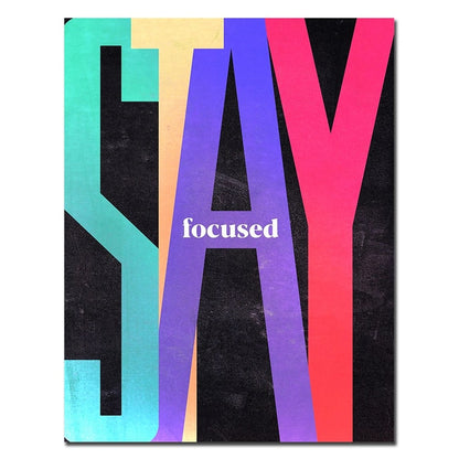 CORX Designs - Stay Focused Don't Quit Never Settle Canvas Art - Review