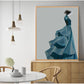 CORX Designs - Elegant Lady With Haze Blue Dress Canvas Art - Review