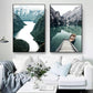 CORX Designs - Nordic Scandinavian Mountain Landscape Canvas Art - Review