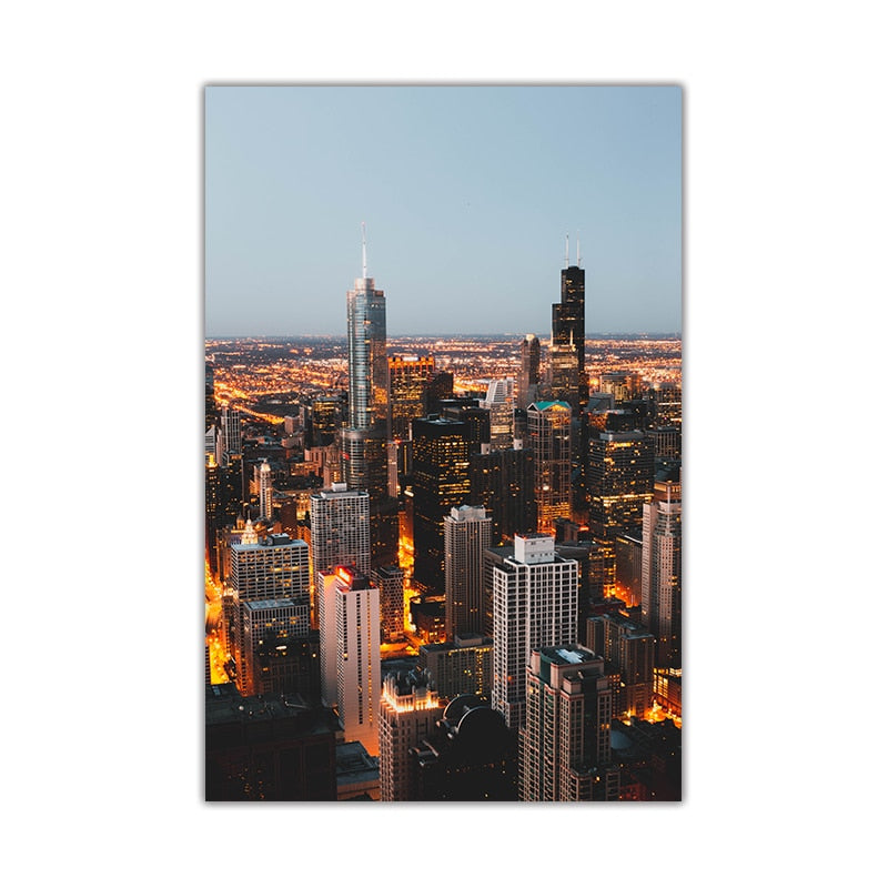 CORX Designs - Night Cities Skylines Canvas Art - Review