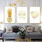 CORX Designs - Golden Pineapple Love Simple Letter Canvas Art - Review