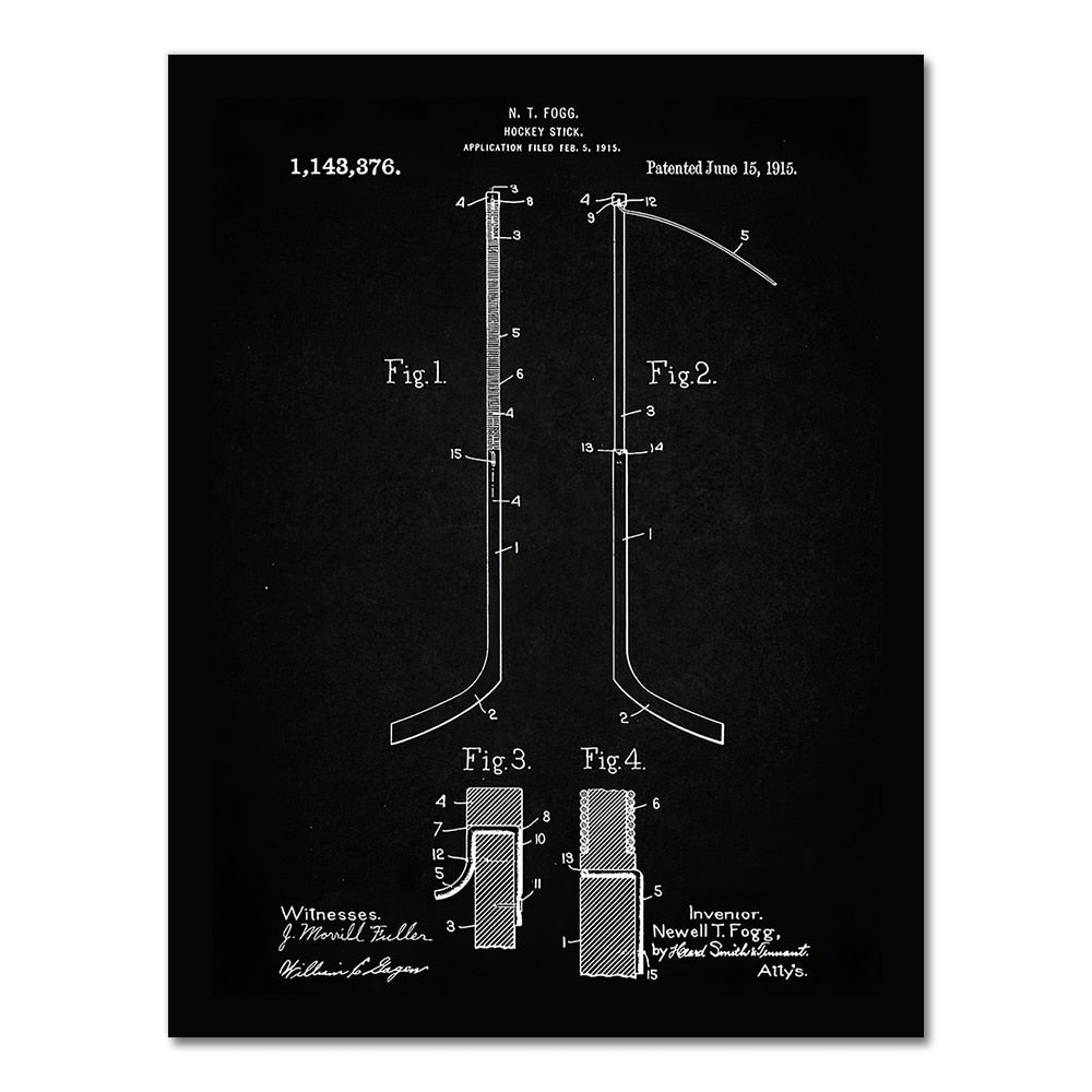 CORX Designs - Hockey Patent Blueprint Canvas Art - Review