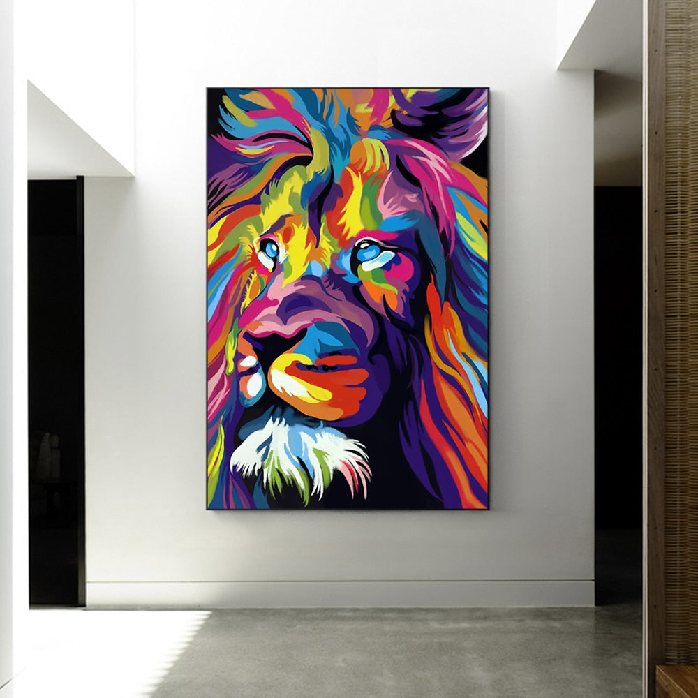 CORX Designs - Colorful Lion Head Canvas Art - Review