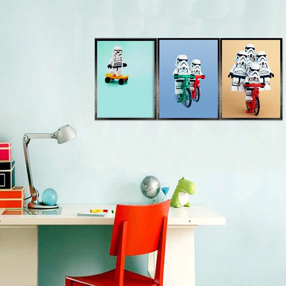 CORX Designs - Cute Stormtrooper Riding A Bike Canvas Art - Review