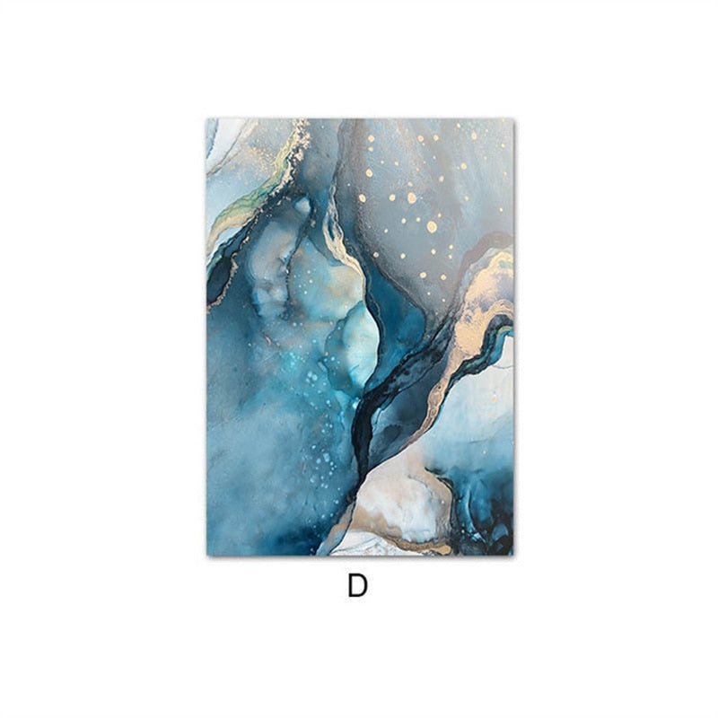 CORX Designs - Blue Abstract Lake Canvas Art - Review