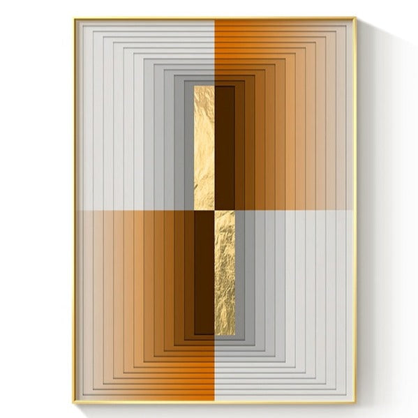 CORX Designs - Minimalist Golden Strips Canvas Art - Review