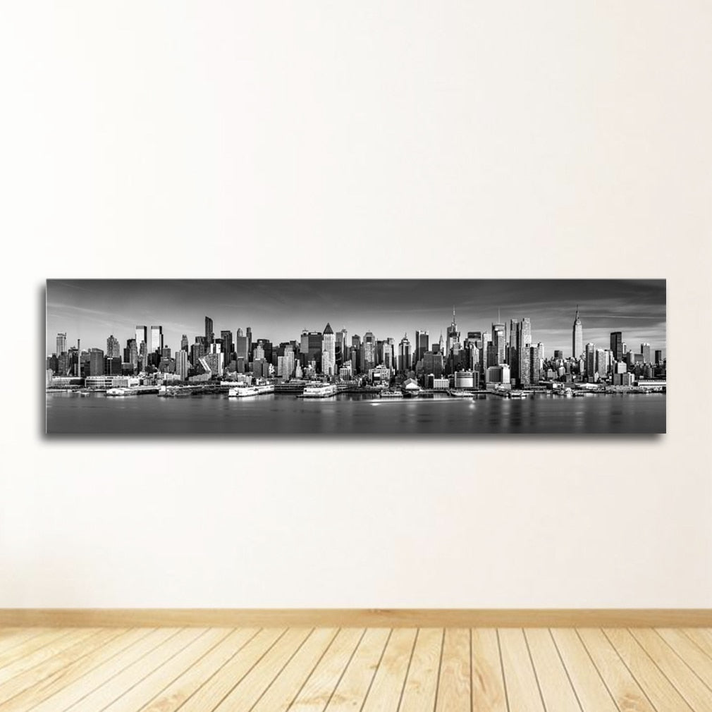 CORX Designs - Black and White New York City Landscape Wall Art Canvas - Review