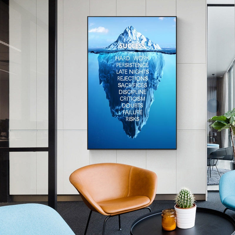 CORX Designs - Iceberg with Inspirational Words Canvas Art - Review