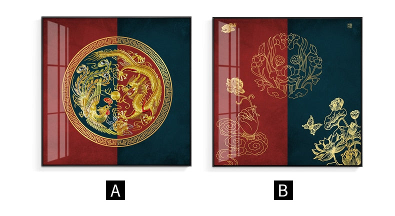 CORX Designs - Chinese Gold Dragon Canvas Art - Review