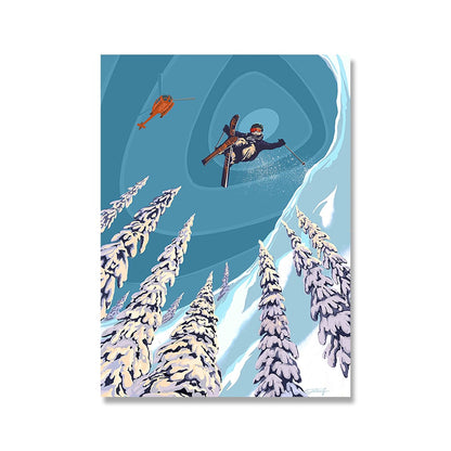 CORX Designs - Ski Badge Snow Canvas Art - Review