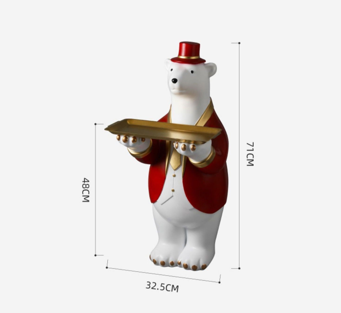 CORX Designs - Polar Bear Bell Boy Hotel Statue with Tray - Review