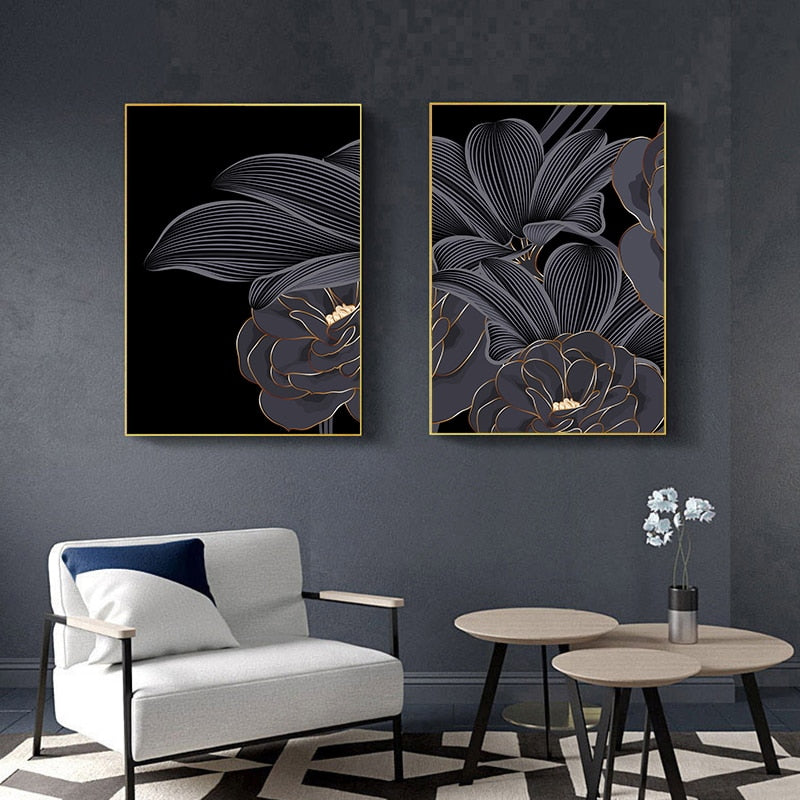 CORX Designs - Black Blooming Flowers Canvas Art - Review