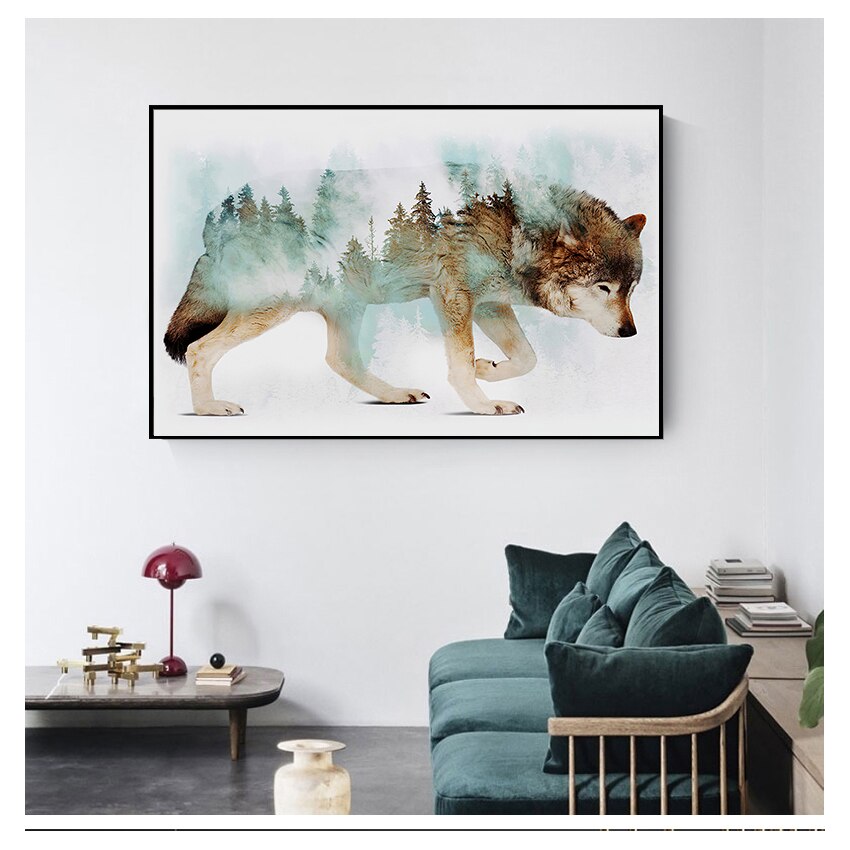 CORX Designs - Forest Bear Fox Wolf Canvas Art - Review