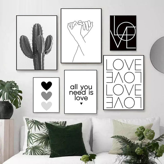 CORX Designs - Minimalist Style Cactus Heart Love Canvas Art - Review