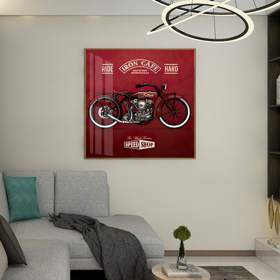 CORX Designs - Classic Motorcycle Poster Vintage Canvas Art - Review