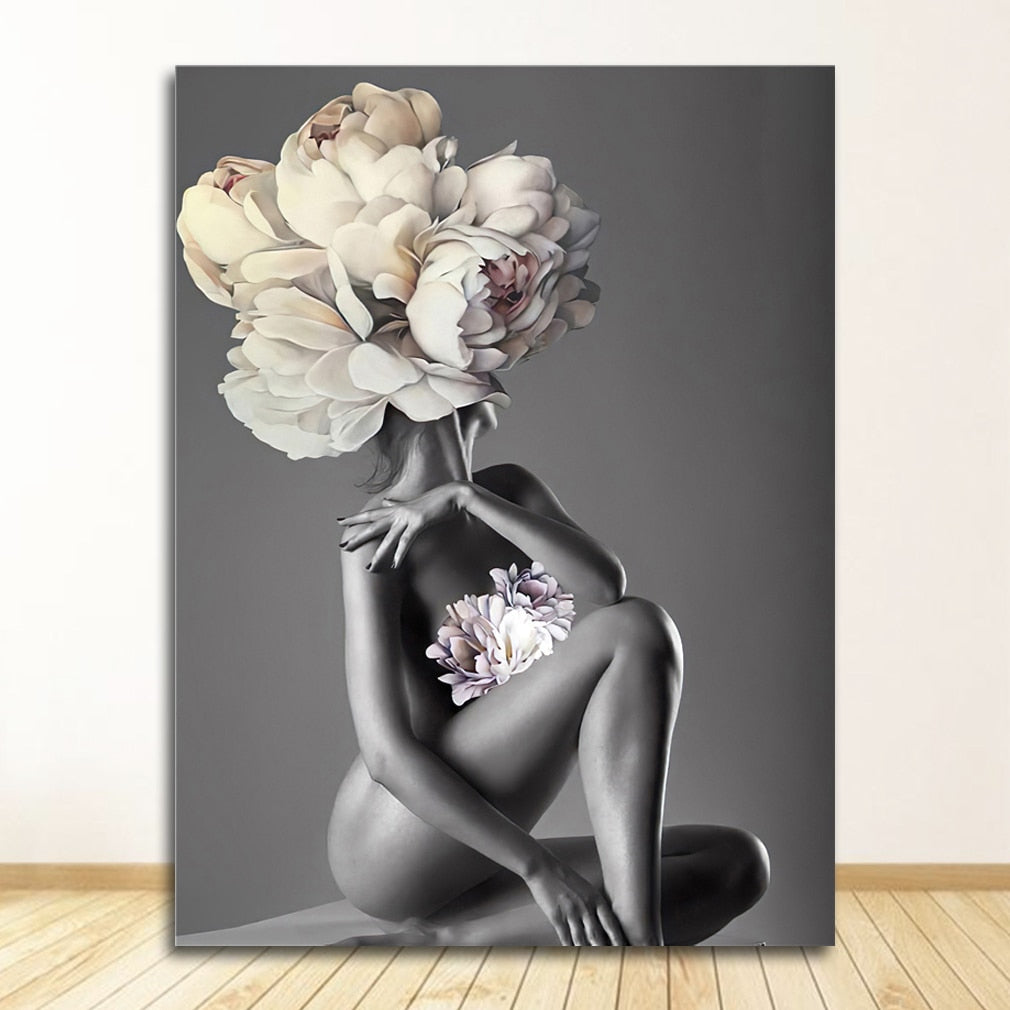 CORX Designs - Woman Flower Head Canvas Art - Review