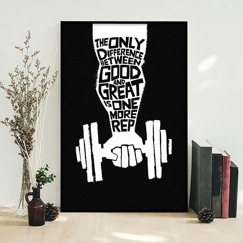 CORX Designs - Fitness Gym Quotes Canvas Art - Review