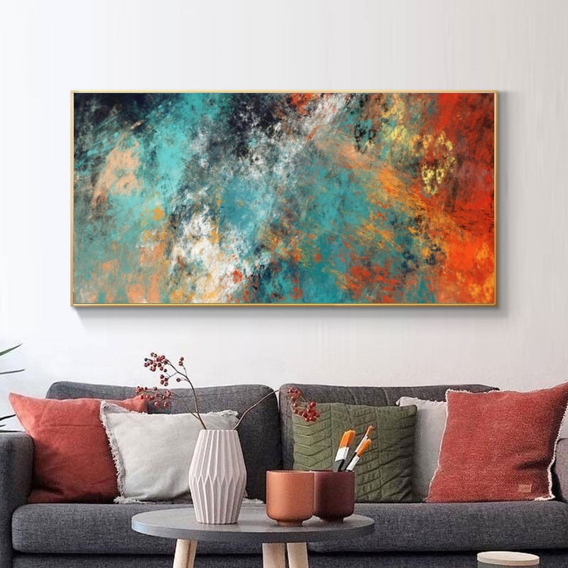 CORX Designs - Abstract Colorful Clouds Canvas Art - Review