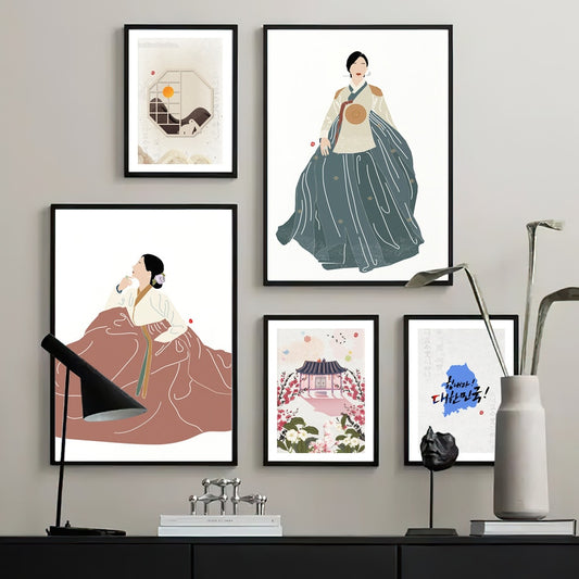 CORX Designs - Korean Style Hanbok Woman Canvas Art - Review