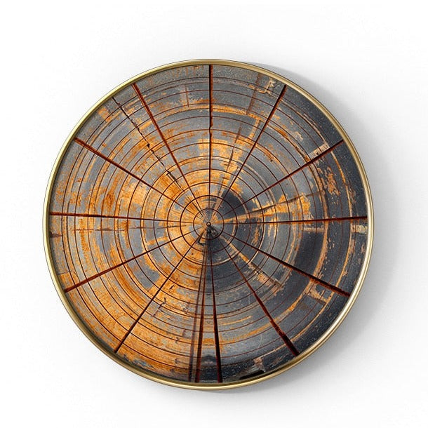 CORX Designs - Industrial Abstract Round Canvas Art - Review