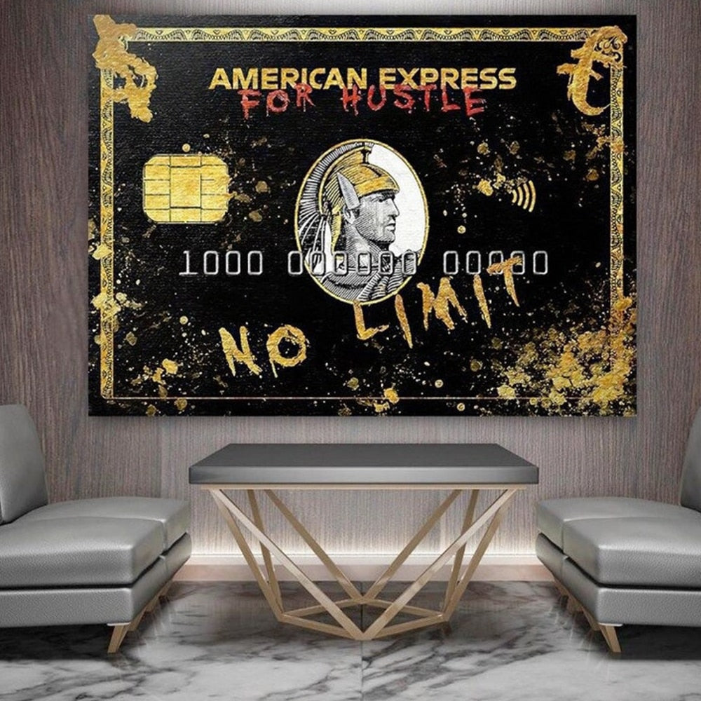 CORX Designs - American Express For Hustle No Limit Bank Card Canvas Art - Review