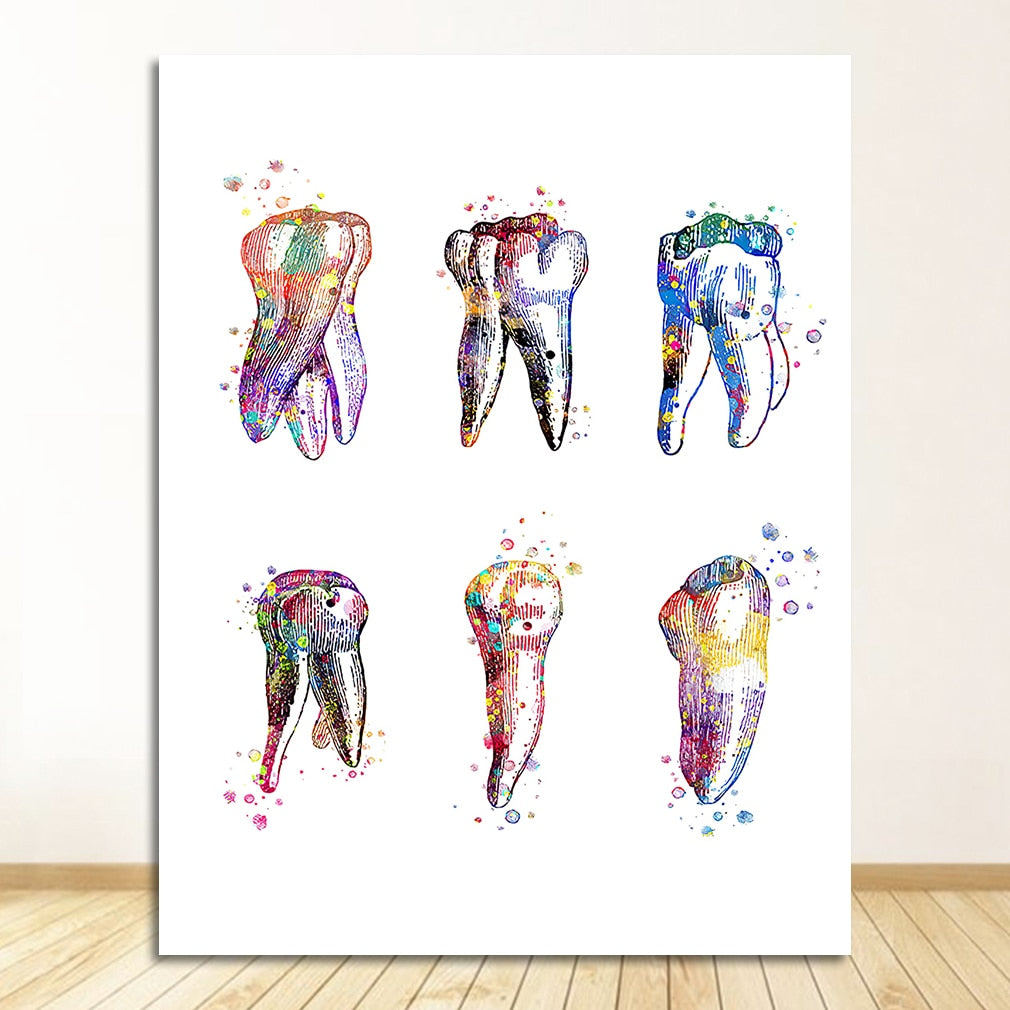 CORX Designs - Watercolor Dental Art Tooth Canvas - Review