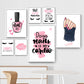 CORX Designs - Nail Polish Pink Love Heart Eyelash Canvas Art - Review
