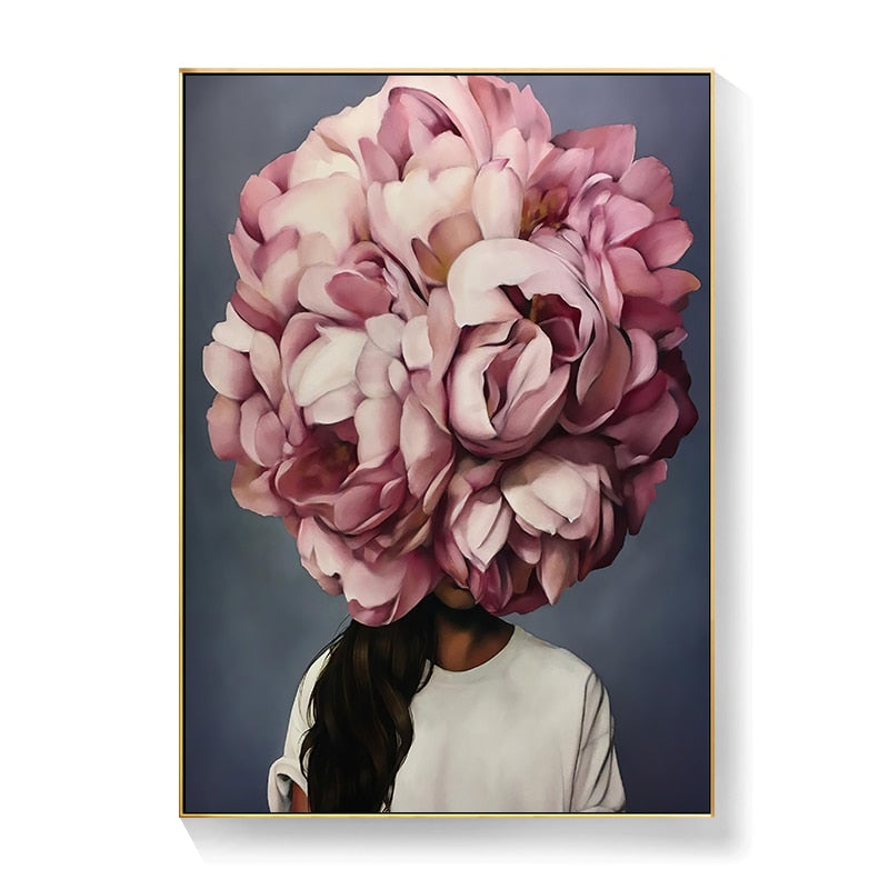 CORX Designs - Lady Head Flower Canvas Art - Review