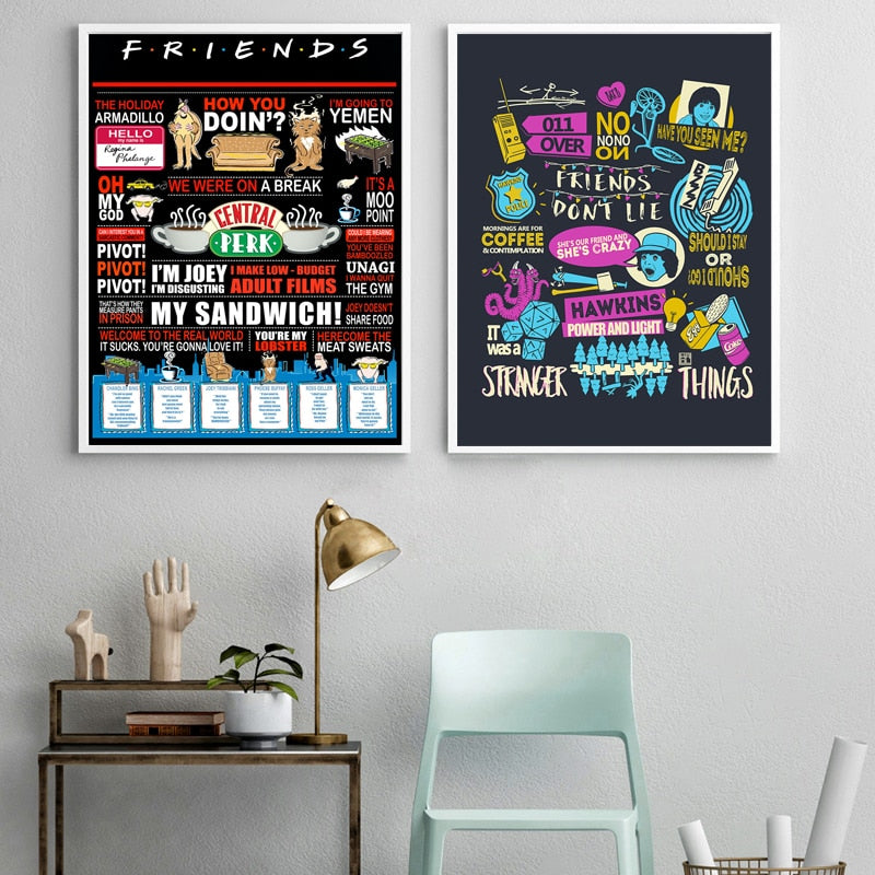 CORX Designs - Friends Poster TV Show Quote Central Perk Canvas Art - Review
