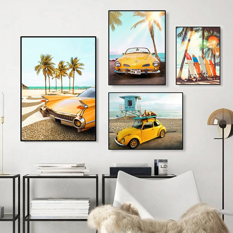 CORX Designs - Blue and Yellow Beach Canvas Art - Review