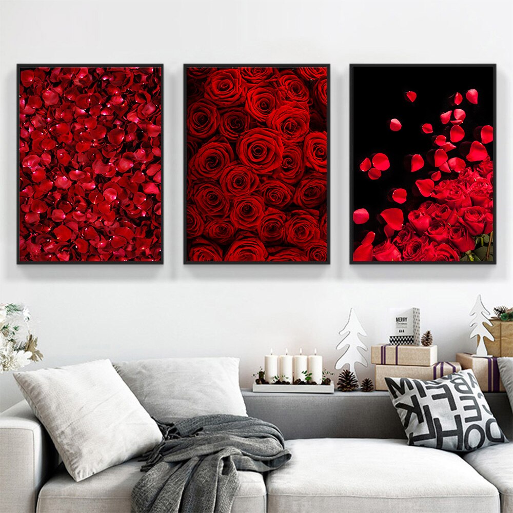CORX Designs - Red Rose Petals Canvas Art - Review