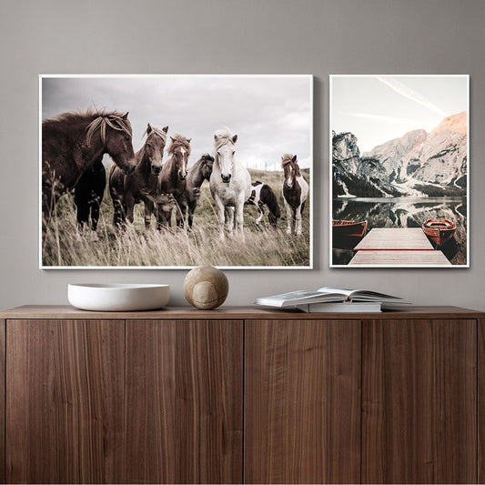 CORX Designs - Mountain Scenery and Horse Canvas Art - Review
