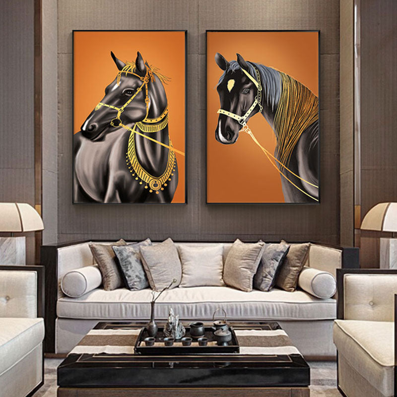 CORX Designs - Modern Horse Orange Canvas Art - Review