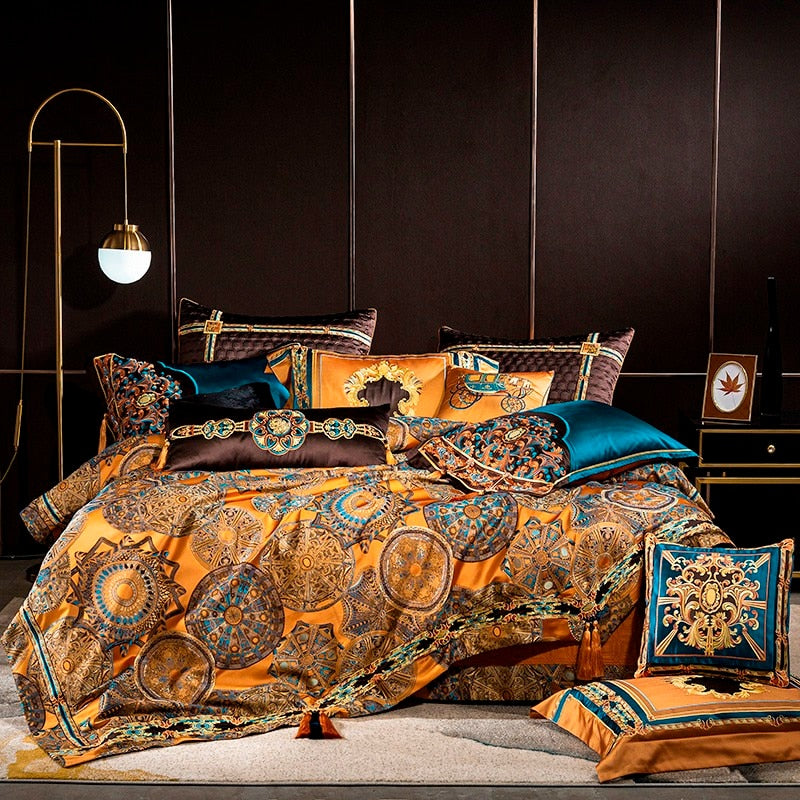 CORX Designs - Hathor Luxurious Silk Jacquard Duvet Cover Bedding Set - Review