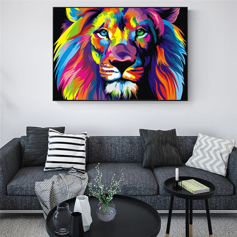 CORX Designs - Watercolor Lion Gorilla Art Canvas - Review