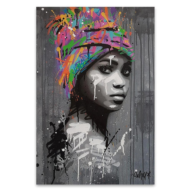 CORX Designs - African Black Woman Graffiti Canvas Art - Review